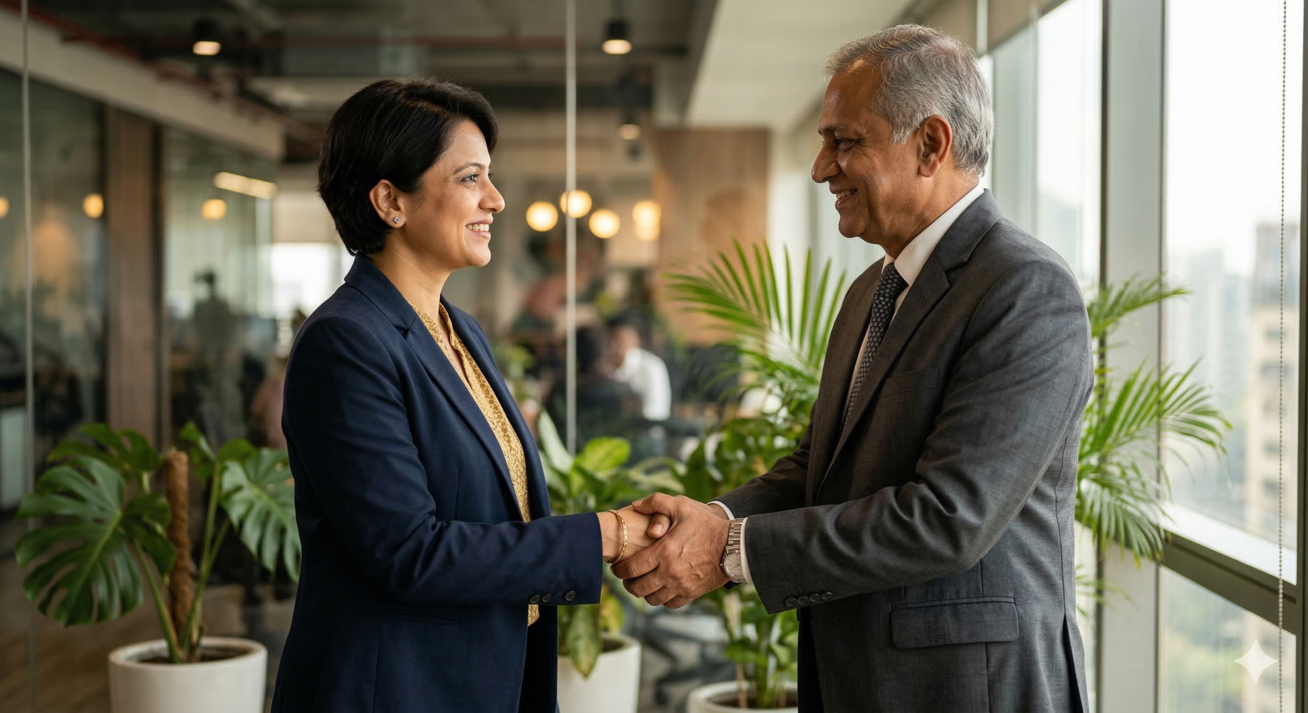 HR team discussing recruitment strategy in modern office meeting